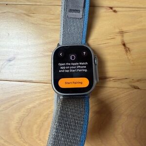 Apple Watch Ultra 1 Gray and Blue Band